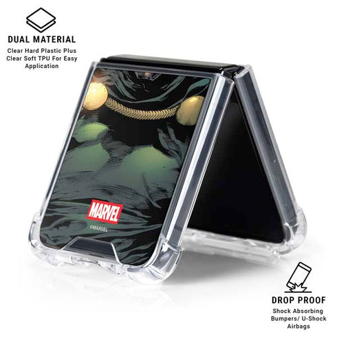 Marvel Dr. Doom Doctor Victor Von Doom Galaxy Z Flip6 Clear Case